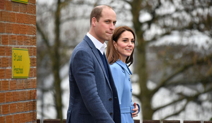 Prince William and his wife Catherine